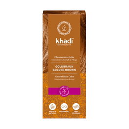 Khadi Herbal Color Castaño Dorado 100g Tinte Natural para Cabello