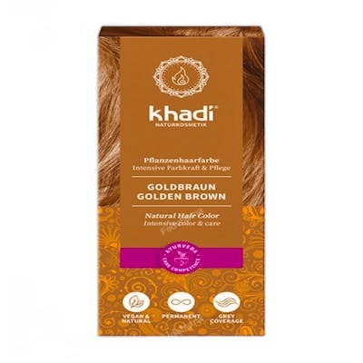 KHADI Tinte Herbal Color Castaño Dorado 100% Vegetal 100Gr KHADI Tinte Herbal Color Castaño Dorado 100% Vegetal 100Gr