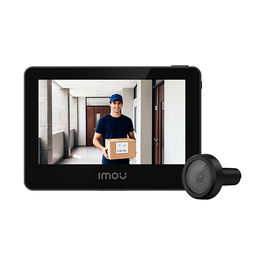 Imou VD1-5M0S Timbre-Videoportero Inteligente de 5 MP con Pantalla de 4.3", WiFi, Visión Nocturna, Ángulo de Visión de 125°