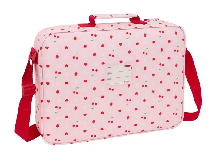 Mochila Escolar Glow Lab Frutitas 38 x 28 x 6 cm