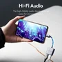 Vention Conversor USB Tipo-C Macho a 2 Hembras (Audio y Carga) - BGZHA