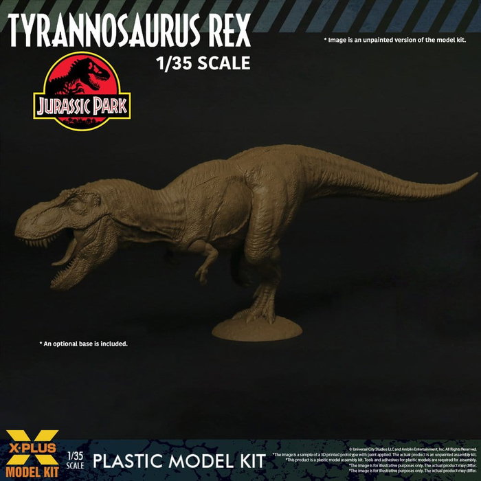 X-Plus Jurassic Park Kit de Modelo de Plástico Escala 1/35 Tyrannosaurus Rex X-Plus Jurassic Park Kit de Modelo de Plástico Escala 1/35 Tyrannosaurus Rex