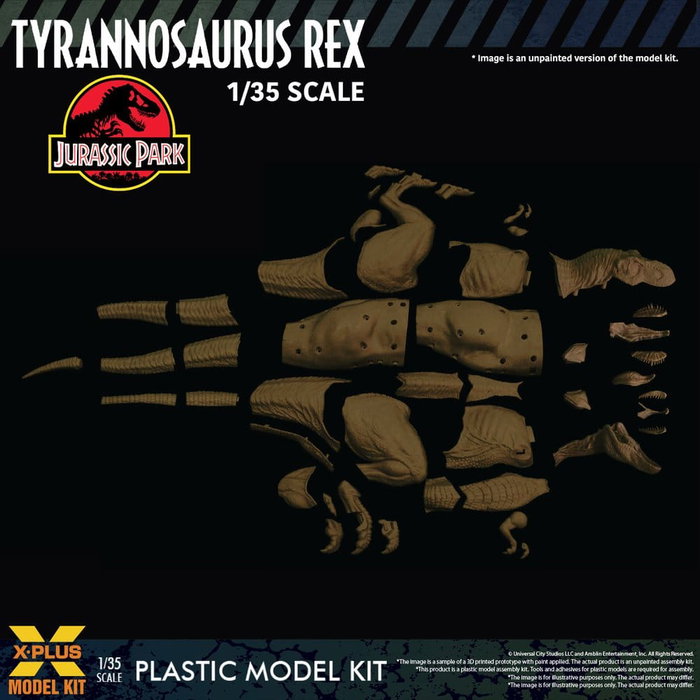 X-Plus Jurassic Park Kit de Modelo de Plástico Escala 1/35 Tyrannosaurus Rex X-Plus Jurassic Park Kit de Modelo de Plástico Escala 1/35 Tyrannosaurus Rex