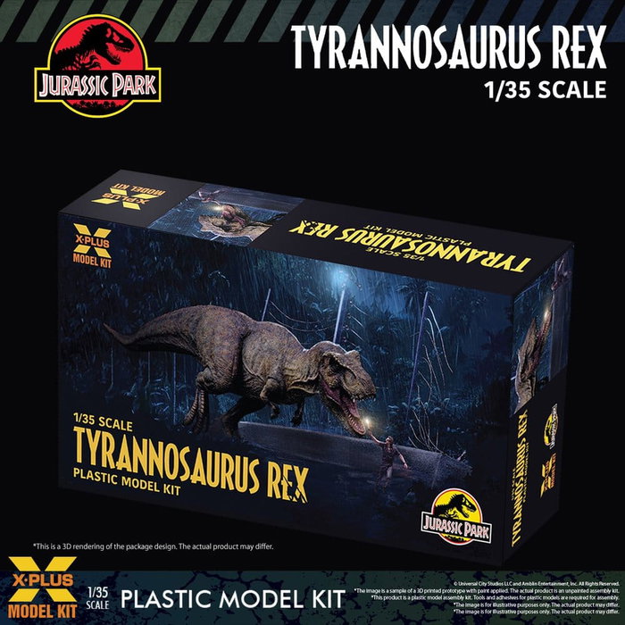 X-Plus Jurassic Park Kit de Modelo de Plástico Escala 1/35 Tyrannosaurus Rex X-Plus Jurassic Park Kit de Modelo de Plástico Escala 1/35 Tyrannosaurus Rex
