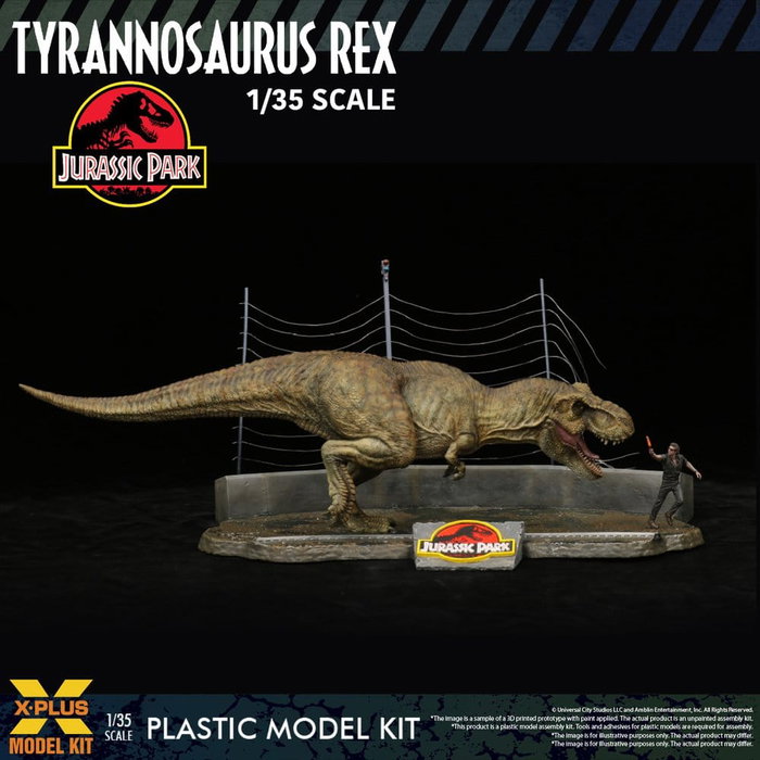 X-Plus Jurassic Park Kit de Modelo de Plástico Escala 1/35 Tyrannosaurus Rex X-Plus Jurassic Park Kit de Modelo de Plástico Escala 1/35 Tyrannosaurus Rex
