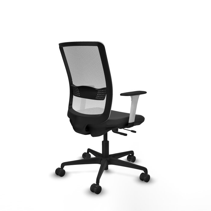 PIQUERAS Y CRESPO Silla de oficina Haches Gris oscuro y Blanco