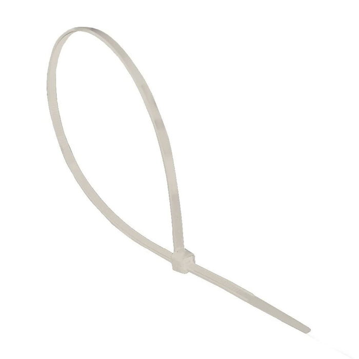Celo Bridas de nylon natural 300 x 4,8 mm, 100 uds