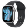 Apple Watch Series 11 42mm GPS + Cellular Gris espacial con Correa deportiva negra S/M
