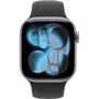 Apple MF84ZRA Apple Watch Series 11 GPS + Cellular 42mm Caja Aluminio Gris Espacial Correa Deportiva Negra Talla S/M