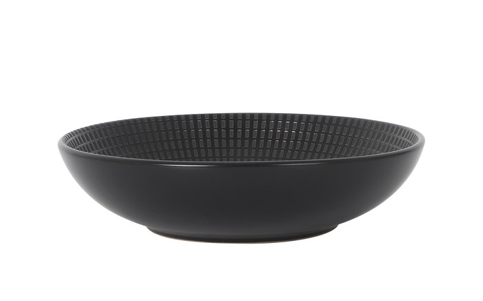 Inde Plato Hondo Negro Ø20 cm "Arosa" S. Clara, Diámetro 20 cm (12 Unidades)