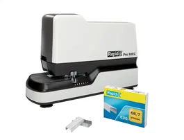 Rapid Pro 90EC Grapadora Eléctrica Blanca