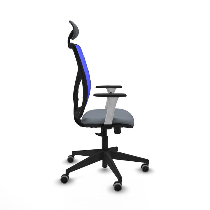 PIQUERAS Y CRESPO Silla de oficina Motilla con mecanismo Sincro, Gris y Azul PIQUERAS Y CRESPO Silla de oficina Motilla con mecanismo Sincro, Gris y Azul