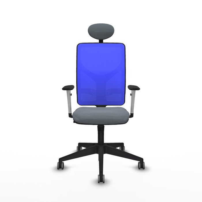 PIQUERAS Y CRESPO Silla de oficina Motilla con mecanismo Sincro, Gris y Azul PIQUERAS Y CRESPO Silla de oficina Motilla con mecanismo Sincro, Gris y Azul