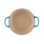 Le Creuset 21177242202430 Signature Hierro Fundido Bräter con Tapa, 24 cm, Azul Azure