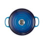 Le Creuset 21177242202430 Signature Hierro Fundido Bräter con Tapa, 24 cm, Azul Azure