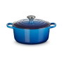 Le Creuset 21177242202430 Signature Hierro Fundido Bräter con Tapa, 24 cm, Azul Azure