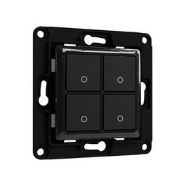 Shelly Wall Switch 4 Wandtaster 4-fach Schwarz
