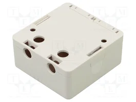 LogiLink Caja de montaje en superficie Keystone de 2 puertos con obturador