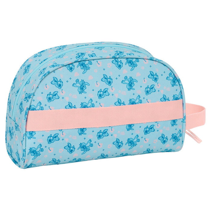 Safta Neceser Ohana Stitch Disney adaptable a carro, bolsillo interior cremallera, asa mano 22x10x27cm