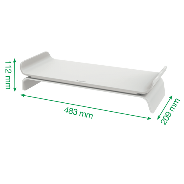 Leitz Soporte Elevador para Monitor Ajustable Gris Ergo 65040085