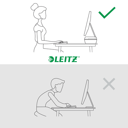 Leitz Soporte Elevador para Monitor Ajustable Gris Ergo 65040085