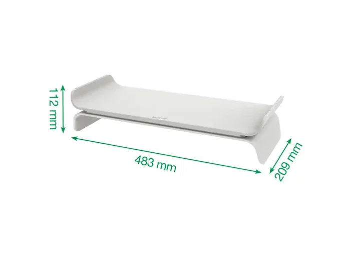 Leitz Soporte Elevador para Monitor Ajustable Gris Ergo 65040085