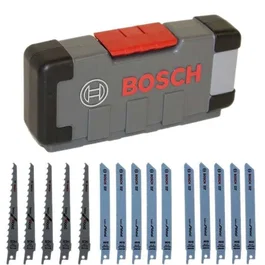 Bosch Hojas de Sierra de Calar Basic Madera y Metal, Juego 15 Piezas S 918 AF, S 918 BF, S 617 K