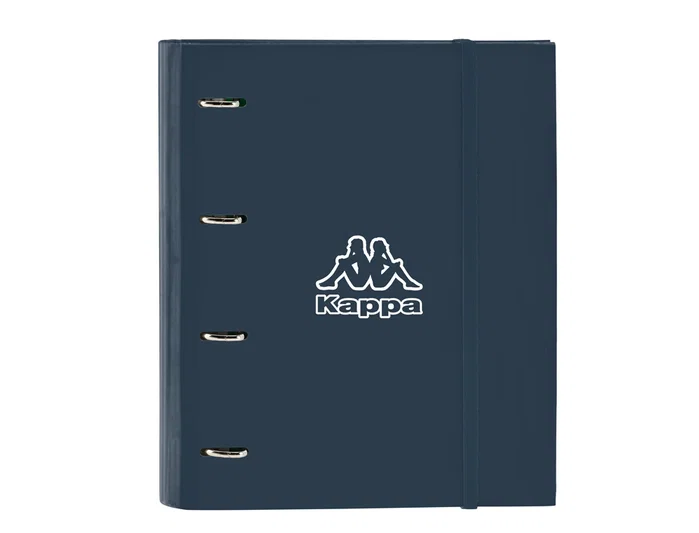 Safta Carpeta de Anillas Kappa Dark Navy con Recambio y 5 Separadores DIN A4 Safta Carpeta de Anillas Kappa Dark Navy con Recambio y 5 Separadores DIN A4