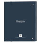 Carpeta de anillas Kappa Dark navy Azul marino 27 x 32 x 3.5 cm