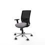 PIQUERAS Y CRESPO Silla de oficina Yunquera Gris/Negro con mecanismo Sincro