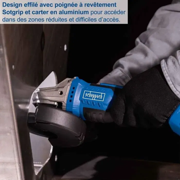 Scheppach Amoladora Angular sin Escobillas 20V IXES 125 mm BC-AG125-X sin Batería ni Cargador Scheppach Amoladora Angular sin Escobillas 20V IXES 125 mm BC-AG125-X sin Batería ni Cargador