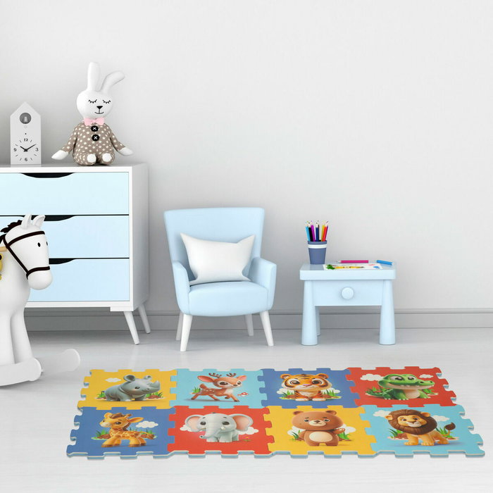 Color Baby Puzzle Eva Animales 8 piezas 120X60 Cm