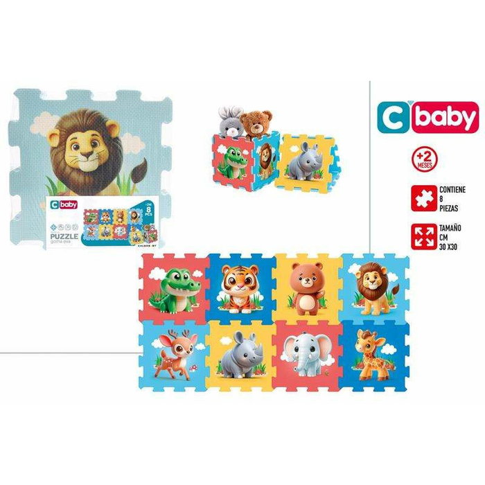 Color Baby Puzzle Eva Animales 8 piezas 120X60 Cm