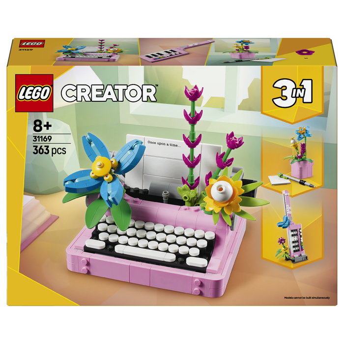 LEGO Creator 31169 Máquina de Escribir con Flores 3 en 1