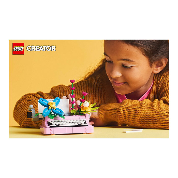 LEGO Creator 31169 Máquina de Escribir con Flores 3 en 1