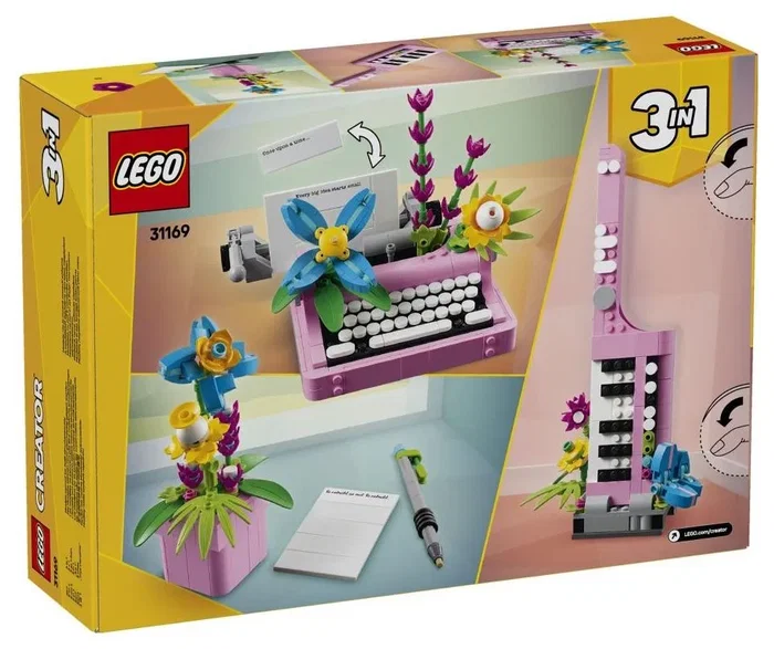 LEGO Creator Máquina de Escribir con Flores 3en1 31169
