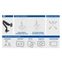 Act AC8311 Soporte de Escritorio para Monitor con Resorte de Gas, Negro