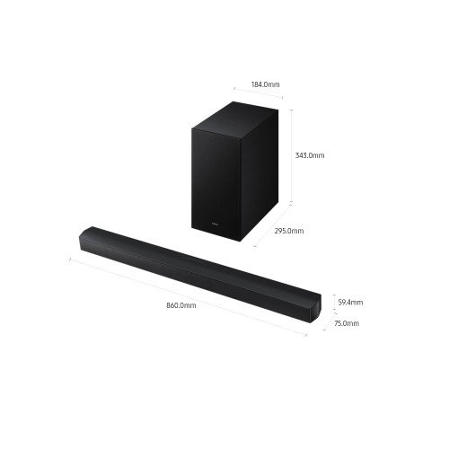 Samsung Barra de Sonido B650F Serie B 3.1 canales con Subwoofer Inalámbrico y Dolby Audio 5.1 2025
