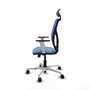 PIQUERAS Y CRESPO Silla de oficina Motilla con mecanismo Sincro/Traslack, Azul