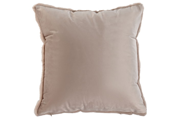 DKD Home Decor Cojín de Poliéster Rosa Palo 45x8x45 cm