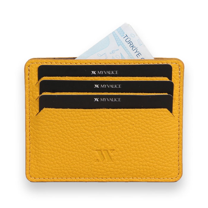 Zoozie Bags 4380 Cartera de Piel Auténtica Amarilla con 6 Tarjeteros y Compartimento para Billetes Zoozie Bags 4380 Cartera de Piel Auténtica Amarilla con 6 Tarjeteros y Compartimento para Billetes