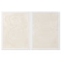 DKD Home Decor Set de 2 Cuadros Lienzo MDF Moderno 3D Beige 90x120 cm