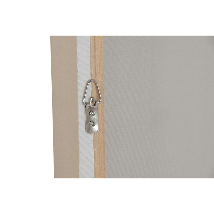 DKD Home Decor Set de 2 Cuadros Lienzo MDF Moderno 3D Beige 90x120 cm