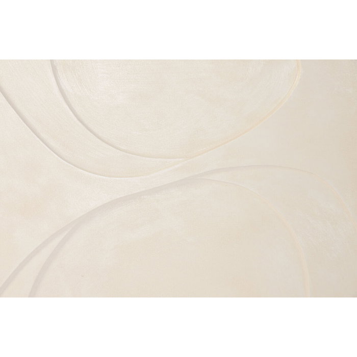 DKD Home Decor Set de 2 Cuadros Lienzo MDF Moderno 3D Beige 90x120 cm