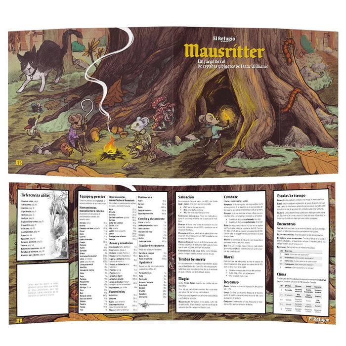 El refugio de Ryhope Mausritter Juego de Rol de Aventuras Fantásticas con Mecánicas OSR para Ratones