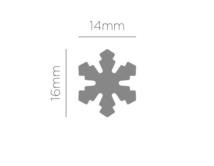 Innspiro Troqueladora de figuras Eva Foam Punch copo de nieve 16mm Innspiro Troqueladora de figuras Eva Foam Punch copo de nieve 16mm