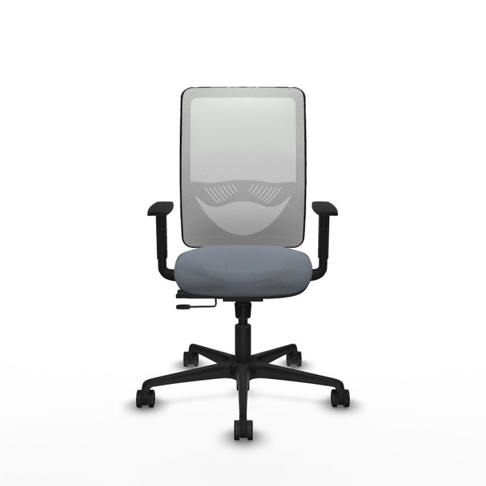 PIQUERAS Y CRESPO Silla de oficina Zulema Gris y Blanca con mecanismo Sincro/Traslack PIQUERAS Y CRESPO Silla de oficina Zulema Gris y Blanca con mecanismo Sincro/Traslack