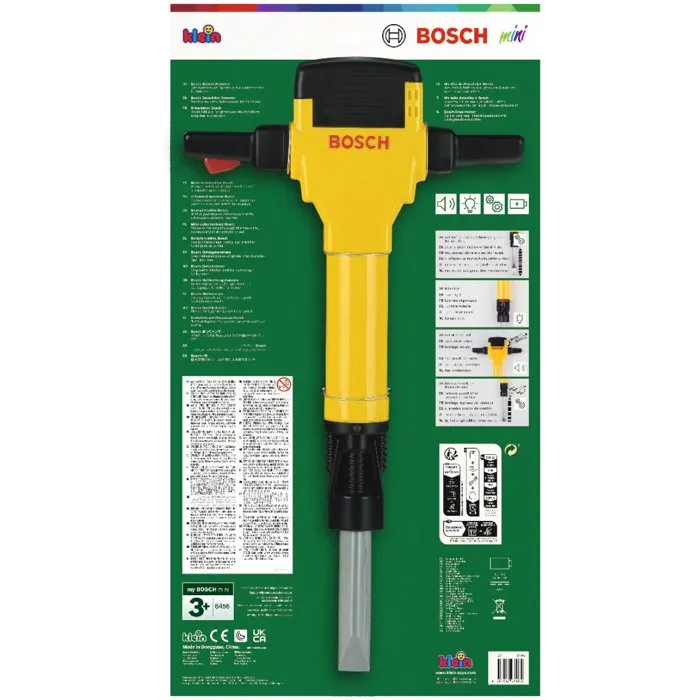 Klein 8405 Martillo neumático de juguete con sonido, luz y movimiento de cincel - para mayores de 3 años Klein 8405 Martillo neumático de juguete con sonido, luz y movimiento de cincel - para mayores de 3 años