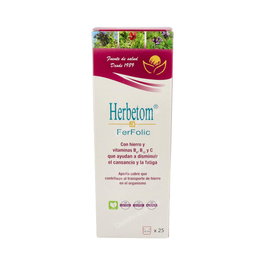 Bioserum Herbetom 3 Ferfolic 250 Ml Hierro Vitamina B2 B6 B12 C Jarabe