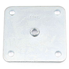 Q&Q Data Placa Cuadrada 54x54 mm Métrica M6 Zincado para Fijaciones Metálicas